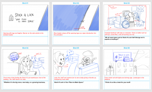 Stock n Lock - explainer animation Storyboard